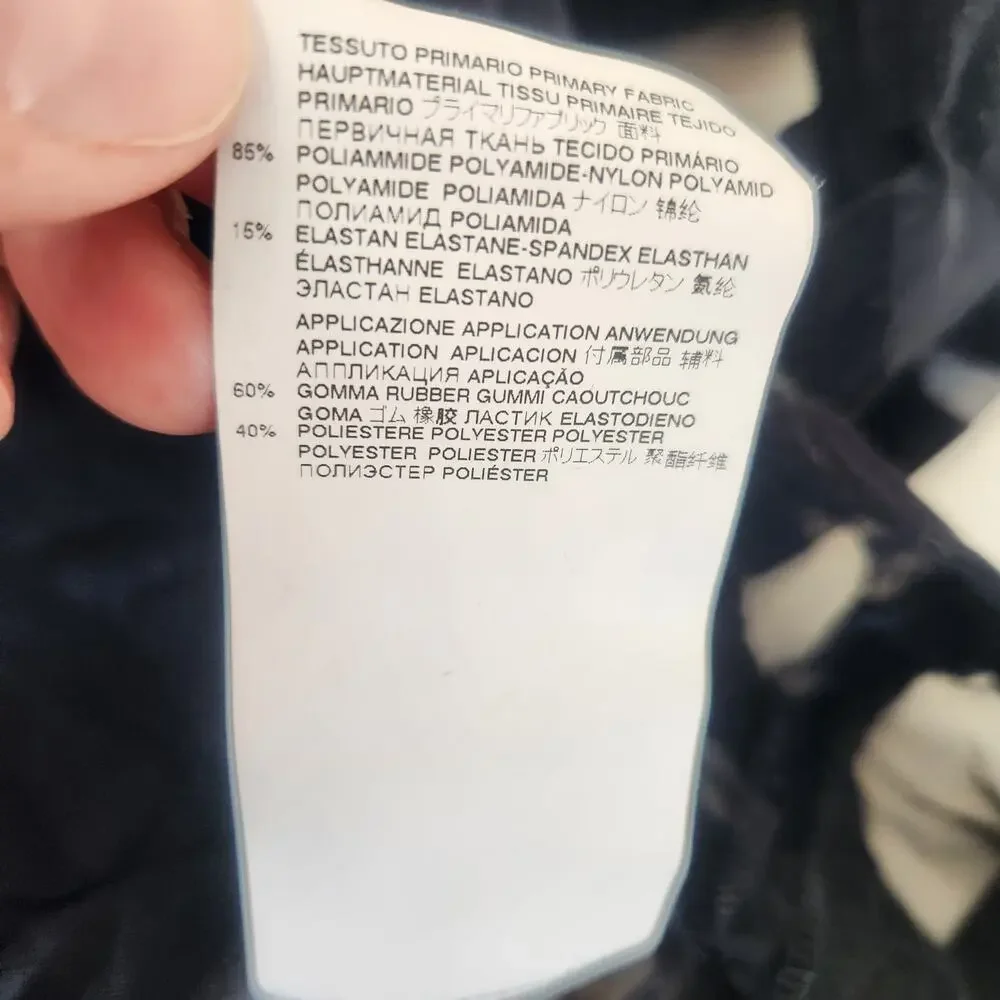 Just Cavalli Black Sheer Top Shirt Long Sleeve Size 40 US Small High Neck Velvet - Picture 8 of 9